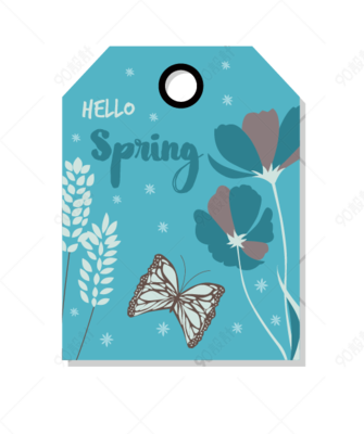 手繪小清新花卉吊牌 自然與藝術(shù)的奇石結(jié)合